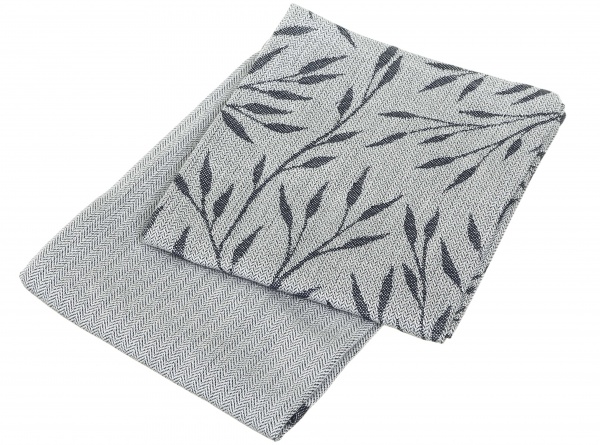 Набір рушників кухонних Leaves 2 шт. 50x70 см Texpol сірий 