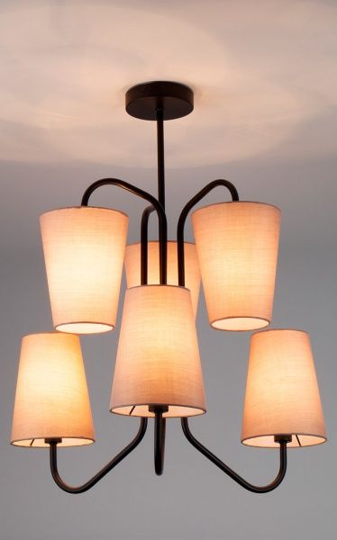 Люстра подвесная Strotskis Loretta 6x40 Вт E14 черный 70060/6 