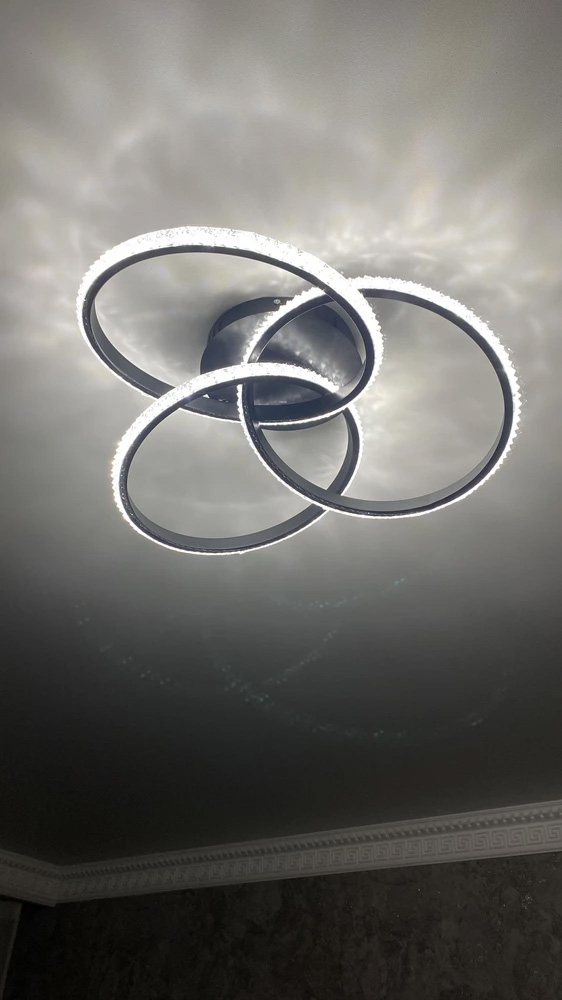 Люстра светодиодная ESLLSE VITA 3x80 Вт LED-модуль черный 10124