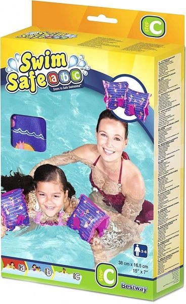 Нарукавники Bestway 32182 для плаванья надувные 38х16,5 см цвет в ассортименте