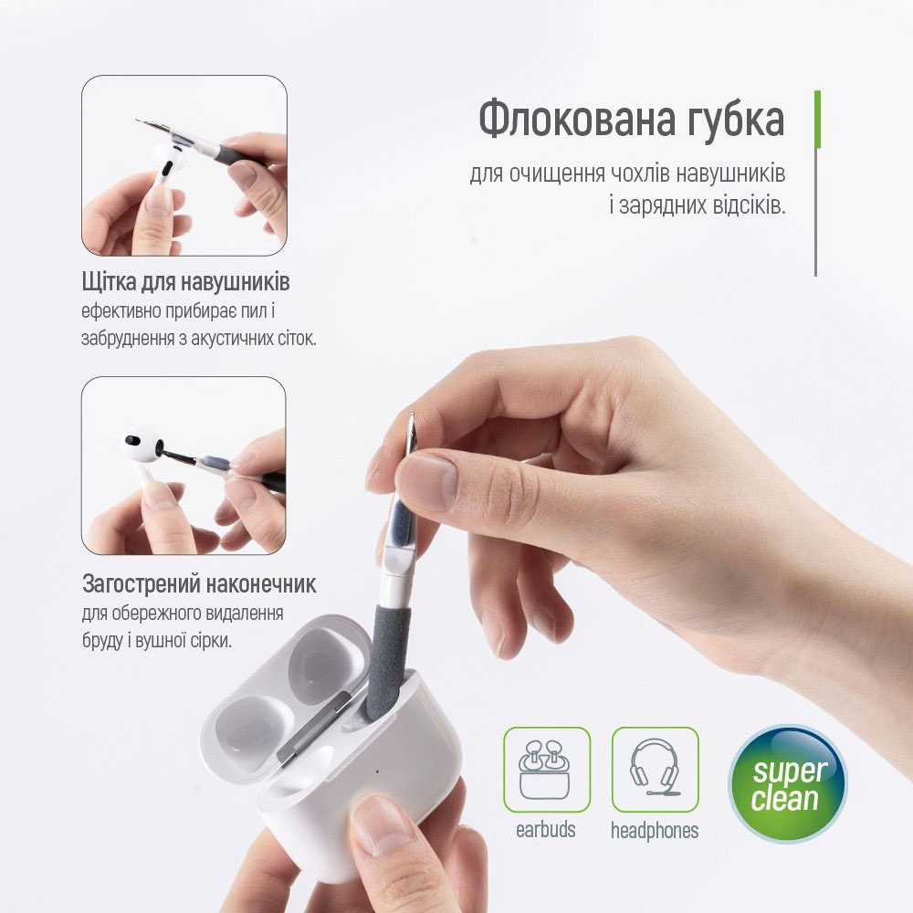 Набор ColorWay 10 в 1 для очистки наушников/клавиатуры (CW-1111)