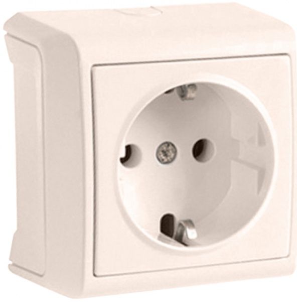 Розетка с заземлением Viko Vera без шторок кремовый