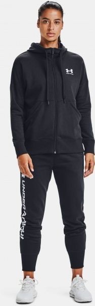 Джемпер Under Armour RIVAL FLEECE FZ HOODIE 1356400-001 р. L черный