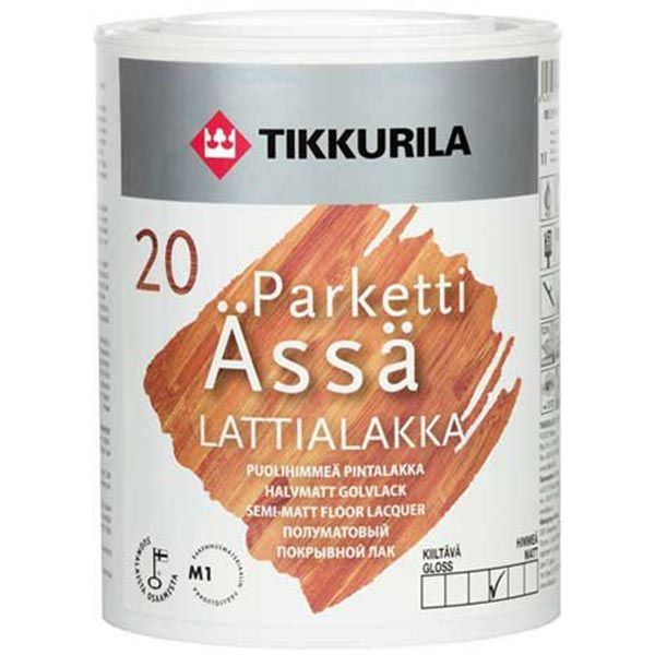 Лак Tikkurila Паркетті-Ясся глянсовий 5 л