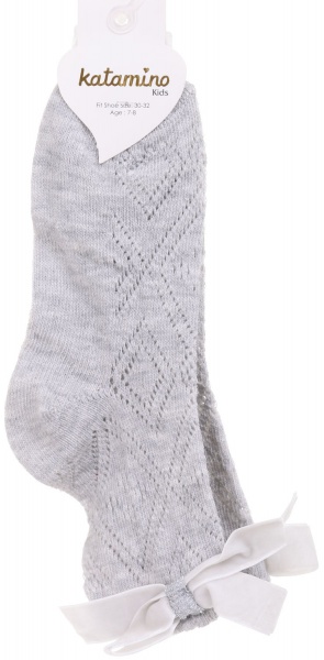 Носки для девочек KATAMINO K24060 KTM81452 р.7-8 серый 