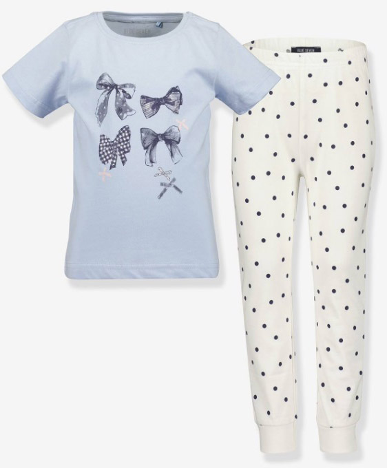 Пижама детская для девочек Bambinelli р.116-122 синий 777531-00 X 708