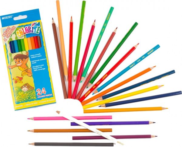 Олівці кольорові 1100-24CB Marco