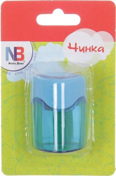 Точилка треугольная с контейнером синяя Nota Bene