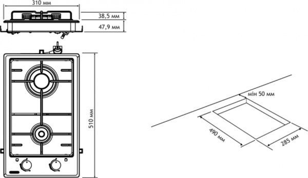Варочная поверхность Eleyus DANA 30 IS EF