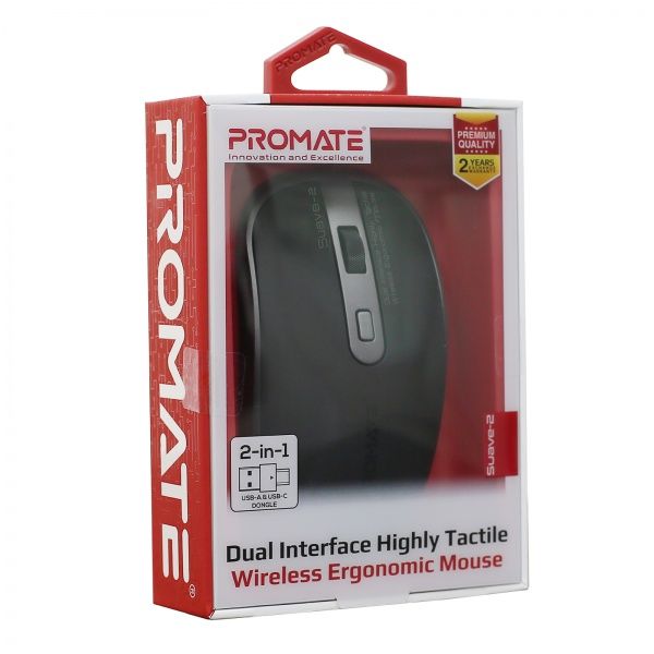 Мишка Promate Suave-2 Wireless Black