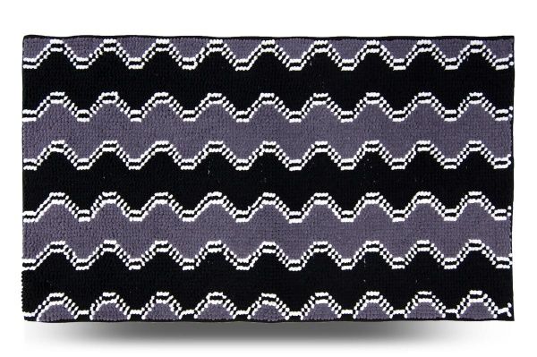 Килимок для ванної Dariana Хвиля 70х120 см графіт