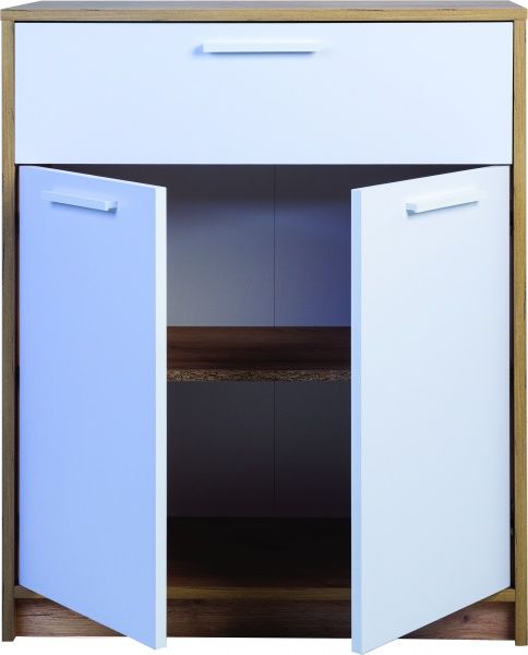 Комод Nowy Styl COTTA 1Ш2Д 710х883х354 дуб золотой/белый 