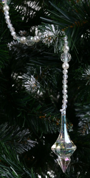 Бусы для елки DH8055520 6 м белый