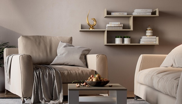 Полка Грейд Остин 1194x550x252 мм дуб сонома 