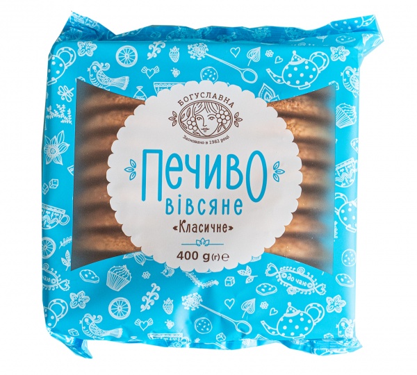 Печиво вівсяне БОГУСЛАВНА класичне 400 г 