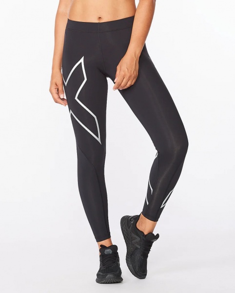 Лосины 2XU Core Compression Tights WA4173b_BLK/SIL р.S-T черный