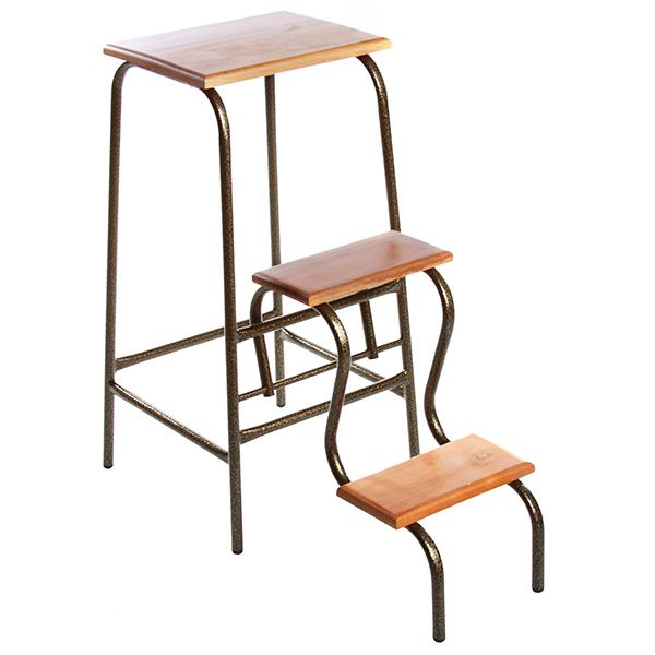 Табурет-драбина Зігер бронза/черешня 640х230х300 мм