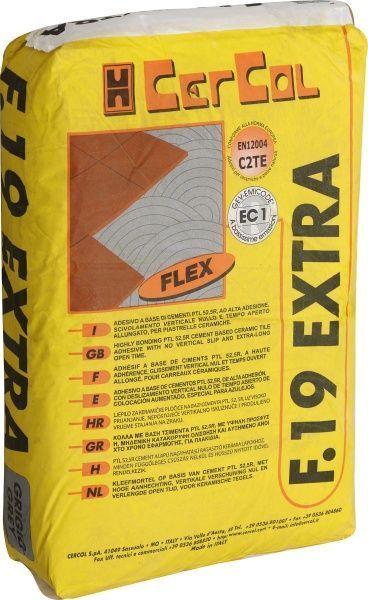 Клей для плитки Cercol F.19 Extra 25кг