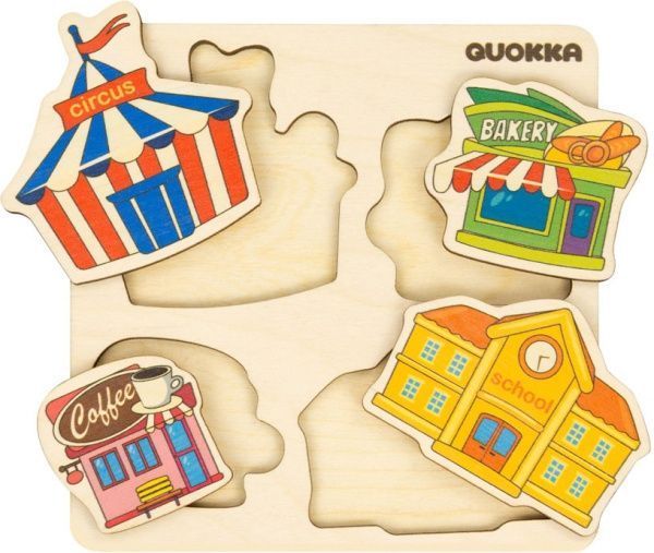 Пазл-вкладыш Quokka 4 Здания 6333901