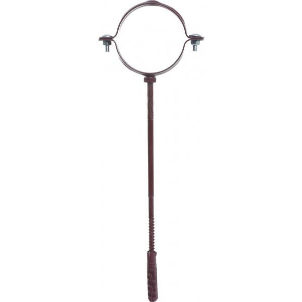 Кронштейн труби металевий Сяйво L=220 мм D=75 мм червоний 