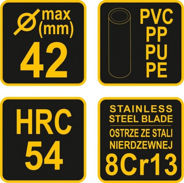 Труборез Vorel 42 мм 78341