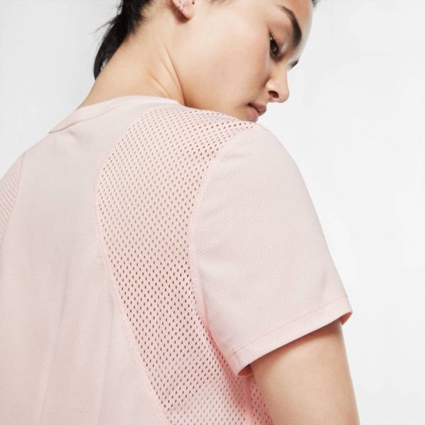 Футболка Nike W NK RUN TOP SS GX BV2910-682 L персиковий