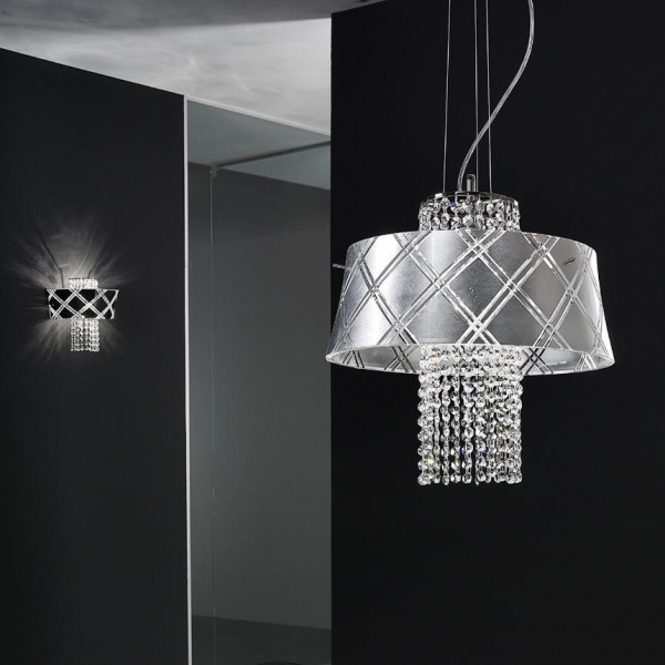 Підвіс 195140.72 100 Вт E27 срібло 46801 