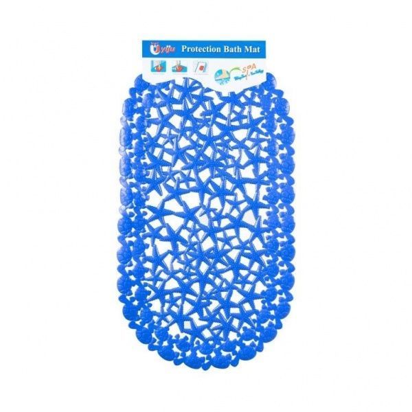 Коврик для ванной комнаты Звезды 67х34 см синий