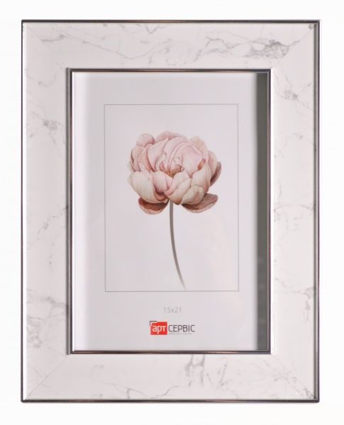 Рамка для фото Арт-Сервіс ЭА-01741 15x21 см білий із сріблястим 