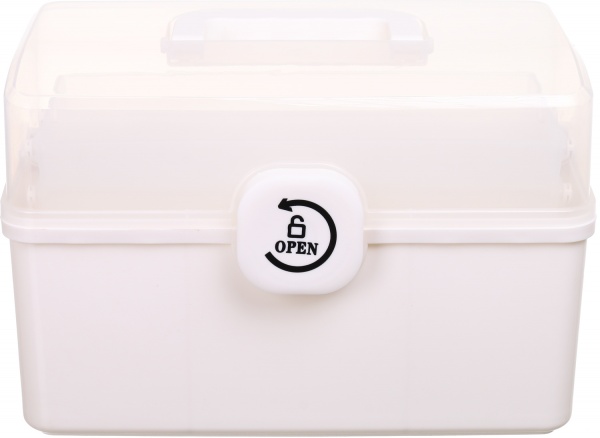 Органайзер для косметики розкладний 34х19х21,5 см білий 