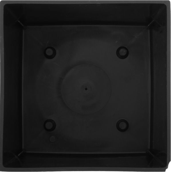 Горшок пластиковый Prosperplast Rato low 2 в 1 квадратный 9,8л белый (70893-449) 