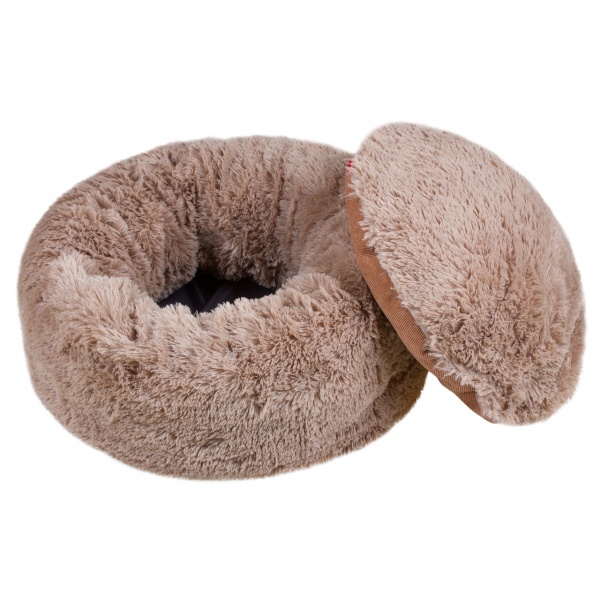 Лежак RED POINT 60х60х20 см текстиль капучино