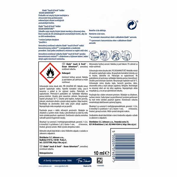 Микроспрей Glade Лазурная волна и магнолия 10 мл