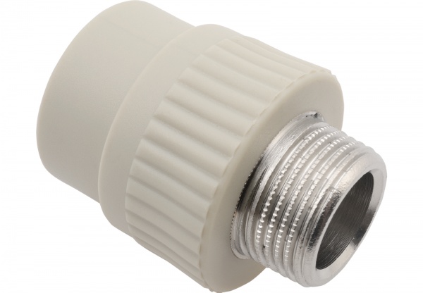 Муфта наружная AlcaPipe переходная с наружной резьбой PPR grn 25x3/4