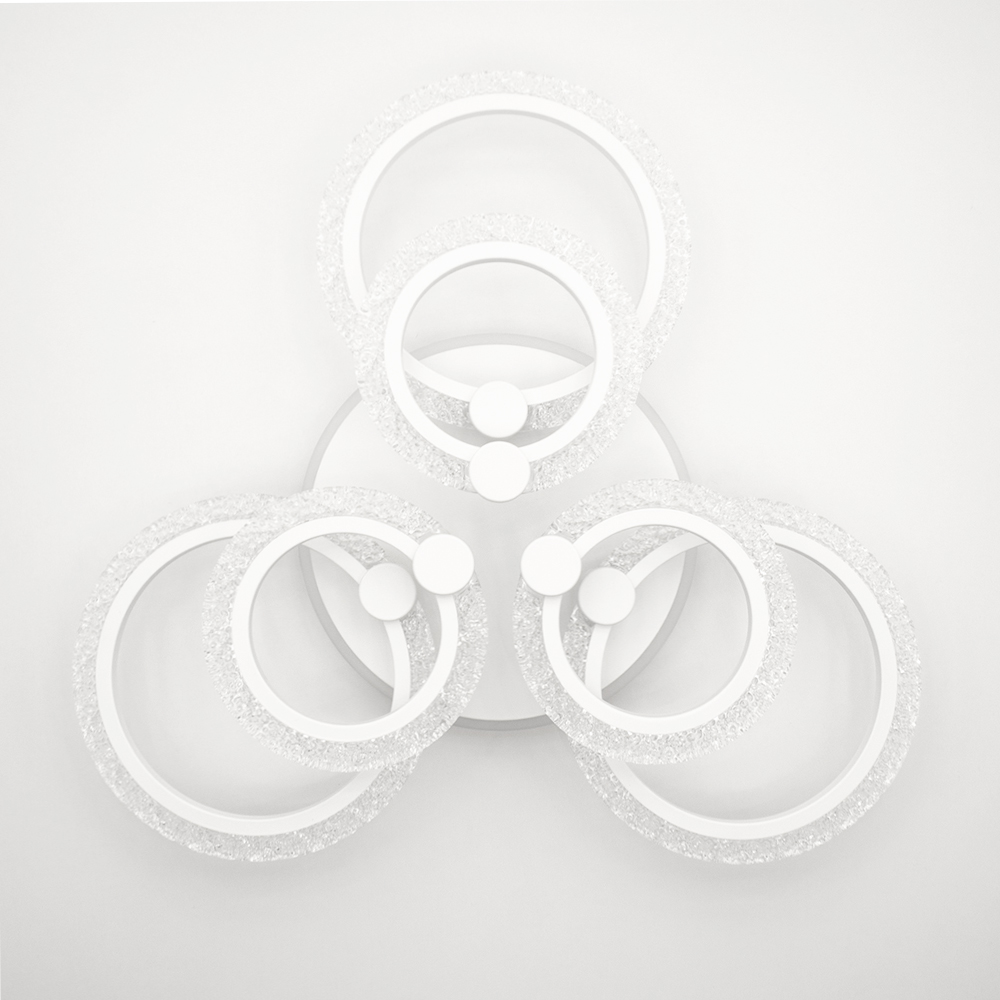 Люстра світлодіодна Luminaria Lily 7x90 Вт LED-модуль біла LILY RGB 90W 7R WHITE/ICE