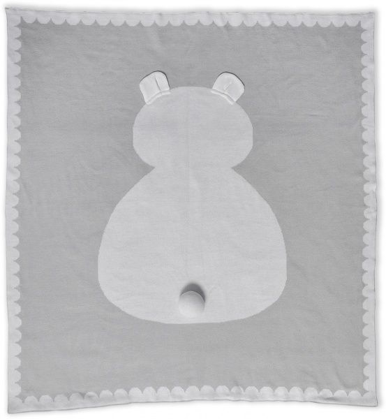 Простынь 90х90 см серый 1265 