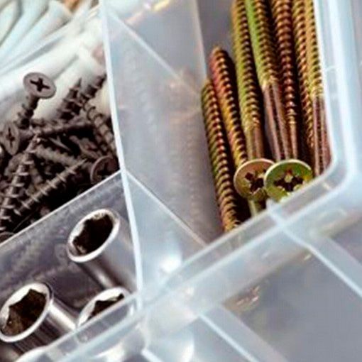 Органайзер для дрібних деталей для метизів Prosperplast прозорий (295x180x85) 5 секцій (NUN12) 12