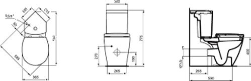 Унітаз-компакт Ideal Standard Connect E119501+E120201+E129101