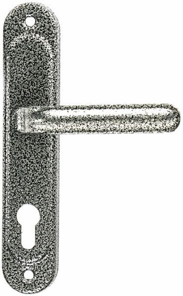 Замок врезной с ручками  Мотор Сич Ф1В ЗВ4-6.111-6 PZ 72 мм серебро/