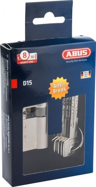 Цилиндр Abus KD15 35x30 ключ-вороток 65 мм матовый никель