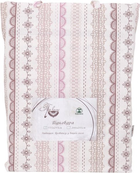 Підковдра Мереживо рожеве 200x215 см різнокольоровий Прованс 