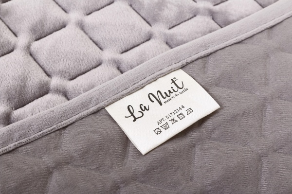 Покривало Nadia 160x220 см La Nuit темно-сірий 