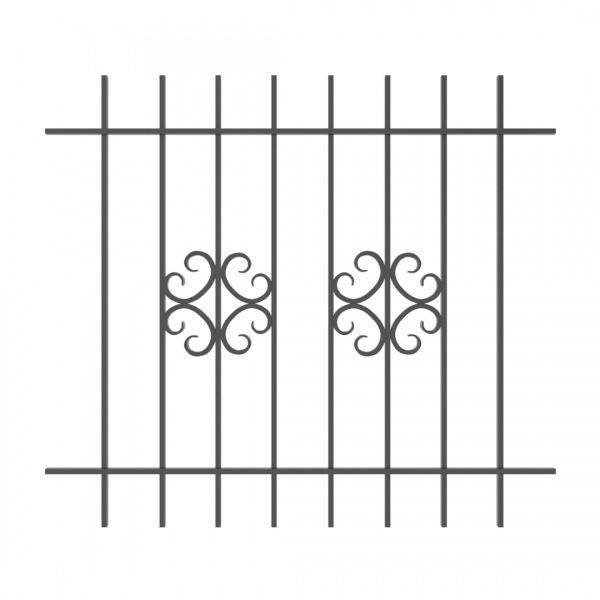 Решітка на вікно Укрітарм 1350х1200 мм (303/5)