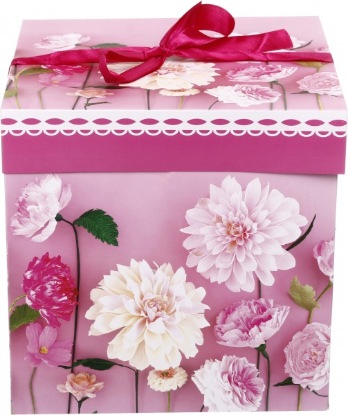 Коробка складная Полосы/горох 20x20x20 см (EBXM9801)