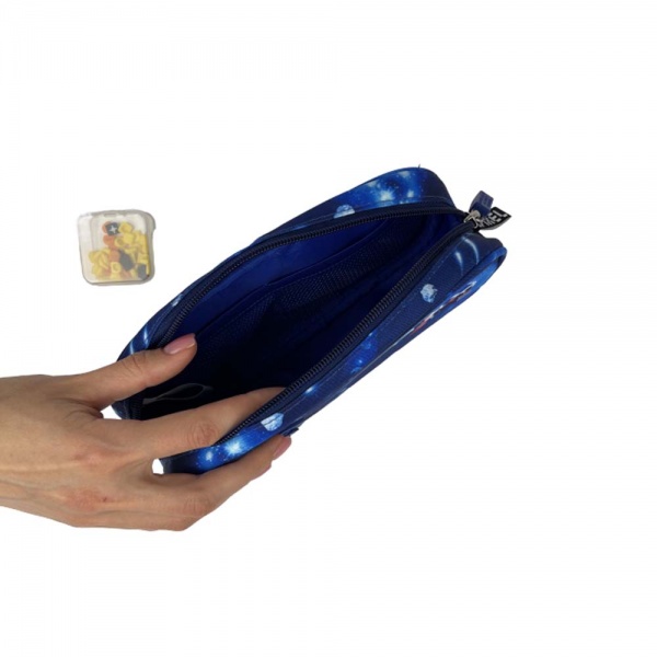 Пенал на блискавці UpixeFuturistic Kids Космос U21-X012-C Upixel синій