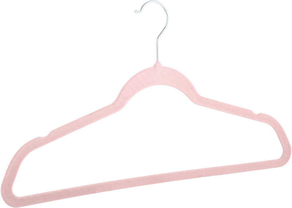 Набір вішалок Vivendi Velvet рожеві 12 шт.
