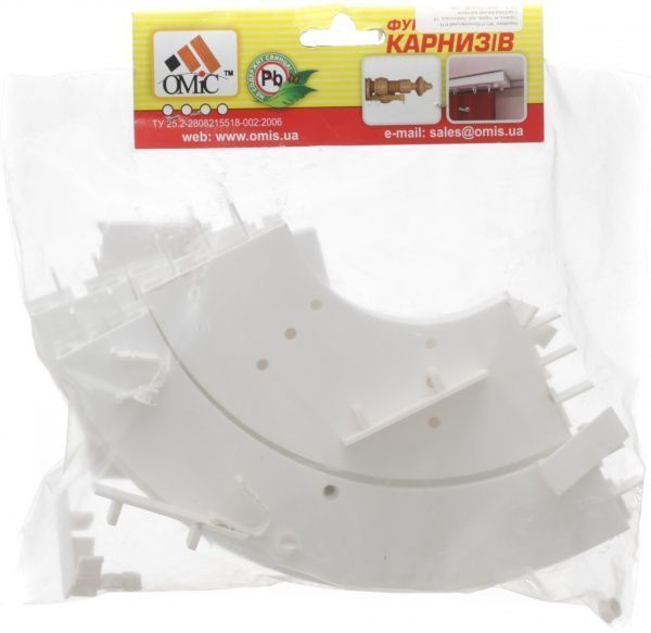 Закінчення ОМіС дугове ОМ3 потрійний набірний білий 