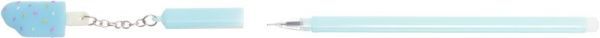 Ручка гелевая Мороженое голубое 