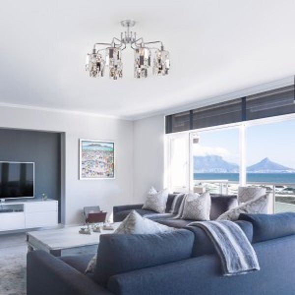 Люстра потолочная Strotskis Scoppio 8x60 Вт E14 хром 10101/8 