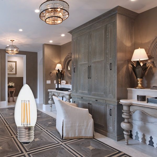 Лампа світлодіодна LightMaster FIL Deco C37 4,5 Вт E27 4000 К 220 В прозора LB-658 